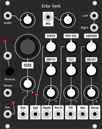 Grayscale Alternate Panel: Make Noise Erbe-Verb (Black)