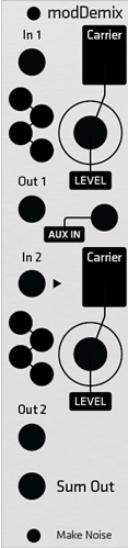 Alternate Panel: Make Noise ModDemix (Silver)